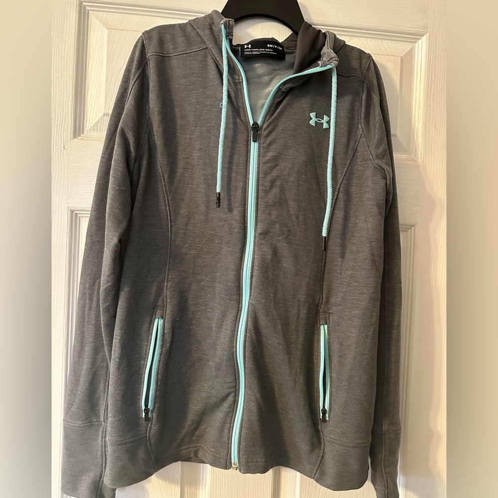 Under Armour Charcoal and Teal Jacket